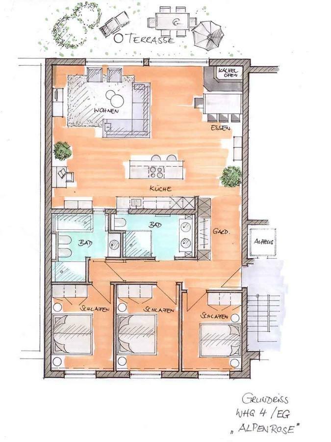 Chalet Alpenrose 134Qm Am Golfplatz Oberstaufen Eksteriør billede